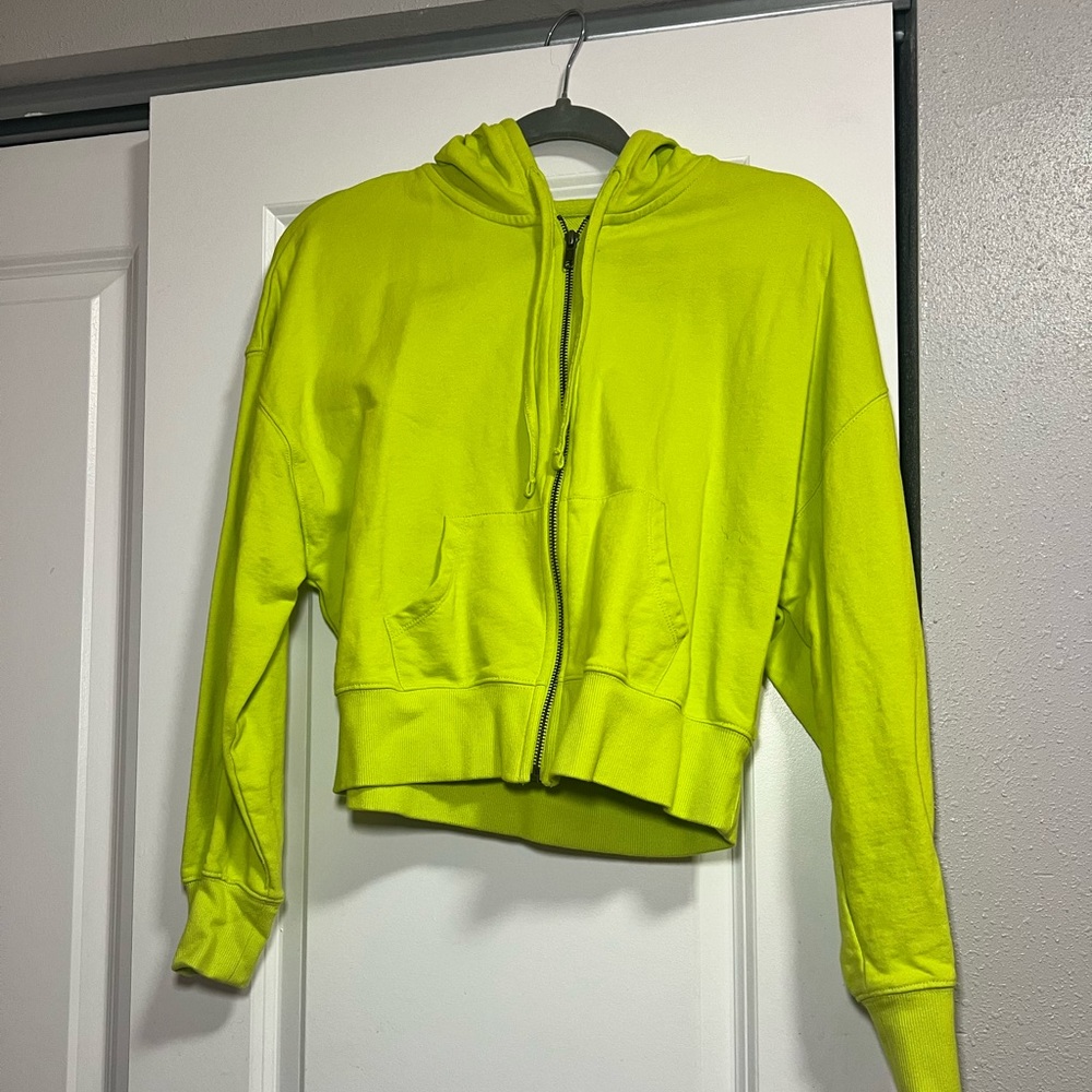 Green hoodie